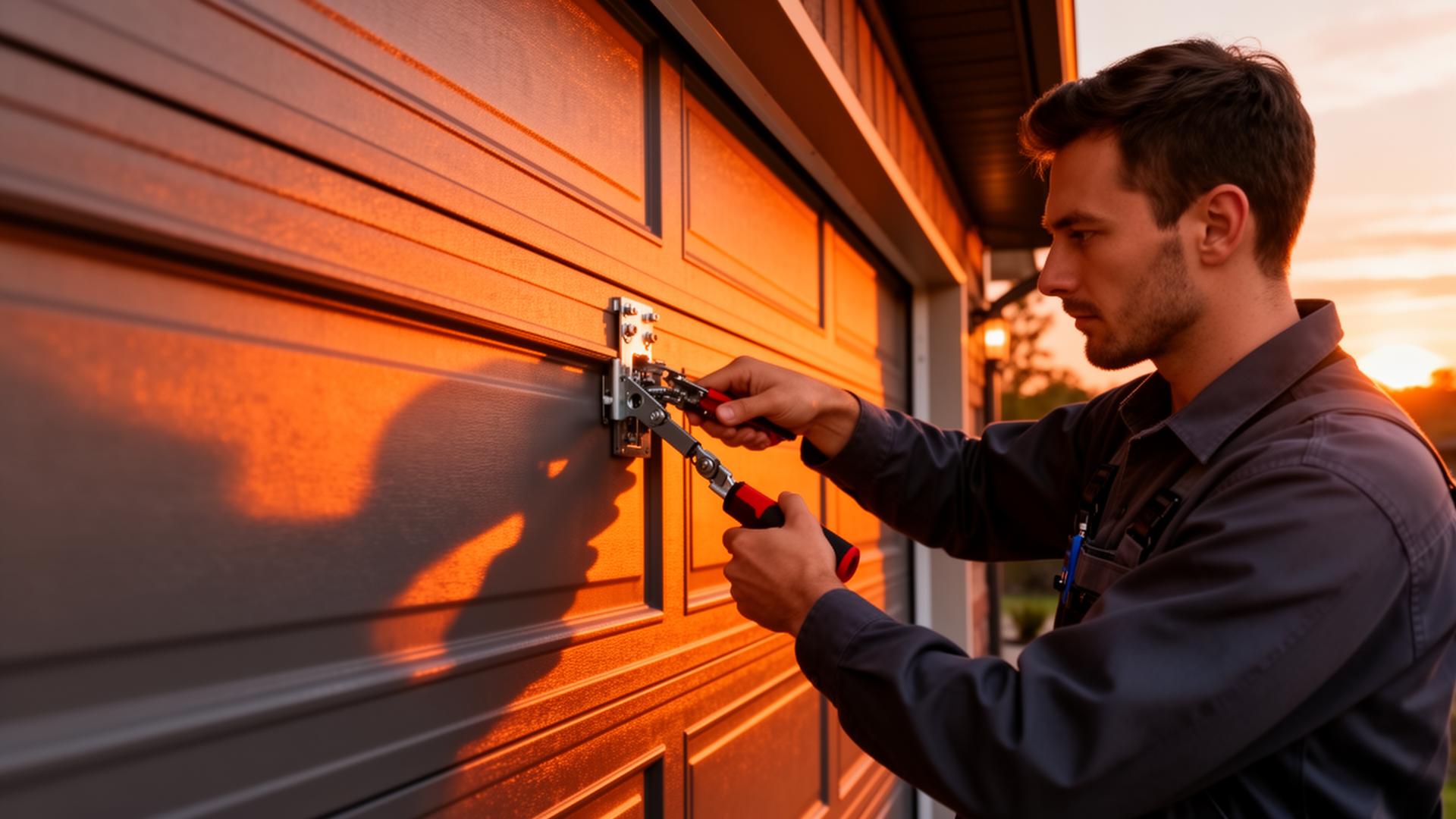 Professional garage door repair technician in Belmont, NC